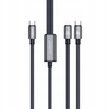 PALPRO KABEL 3X USB-C LIGHTNING SZYBKIE ŁADOWANIE DO SAMSUNG APPLE 100W 1M