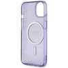 Etui Guess GUHMP14MHCMCGU na iPhone 14 Plus 6.7" purpurowy/purple hardcase Glitter Gold MagSafe