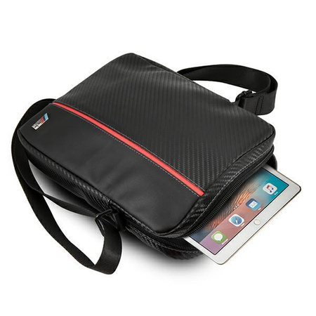 Torba BMW Carbon / Red Stripe na tablet 10" - czarna