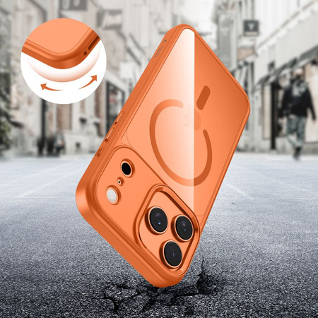TECH-PROTECT MAGMAT MAGSAFE IPHONE 17 PRO MAX COSMIC ORANGE/CLEAR