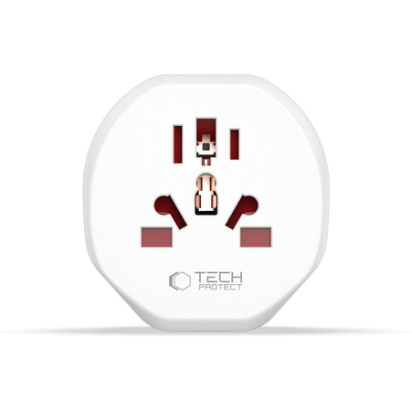 TECH-PROTECT ADAPTER PRZEJŚCIÓWKA DO EU USA UK 2 PORTY USB ŁADOWARKA SZYBKA