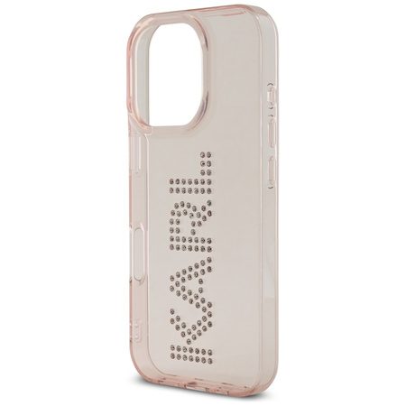 KARL LAGERFELD ETUI RHINESTONES LOGO DO IPHONE 16 PRO MAX WYSOKIEJ