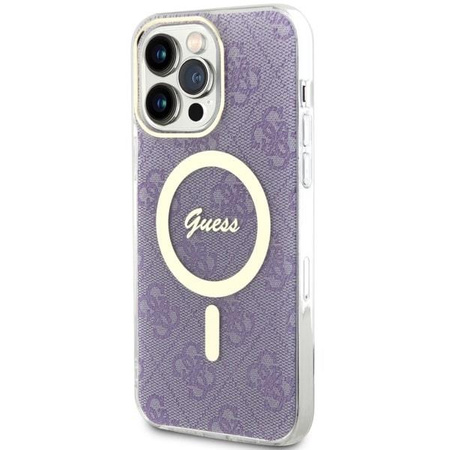 Etui Guess GUHMP14XH4STU na iPhone 14 Pro Max 6.7" purpurowy/purple hardcase 4G MagSafe