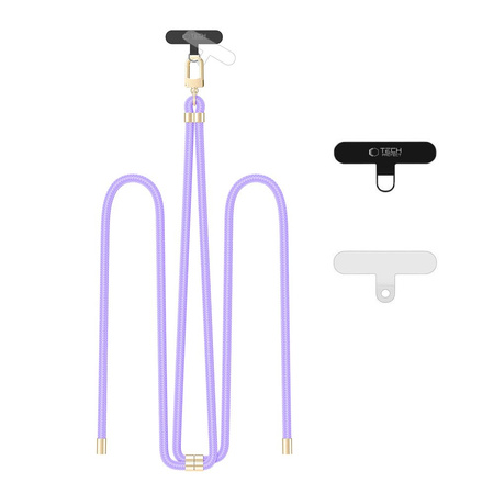 TECH-PROTECT ZAWIESZKA ROPE DO TELEFONÓW STRAP DO TELEFONÓW LAVENDER GOLD
