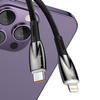 Baseus Glimmer Series kabel do szybkiego ładowania USB-C - Lightning 480Mb/s PD 20W 2m czarny