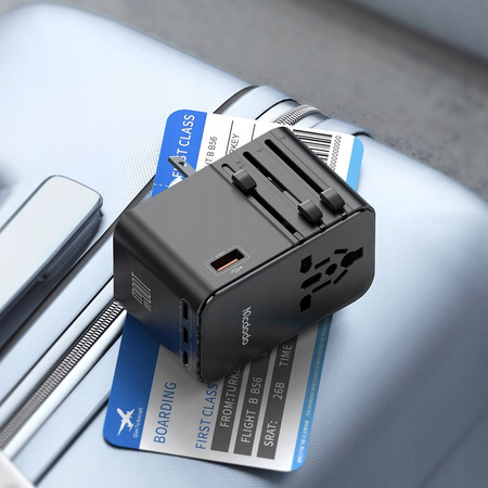 MCDODO 2W1 ŁADOWARKA ADAPTER PODRÓŻNY PRZEJŚCIÓWKA UK EU US 100W KABEL 1M