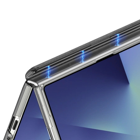 Etui Dux Ducis Stex na Samsung Galaxy Z Fold 7z podstawką 360° - czarne