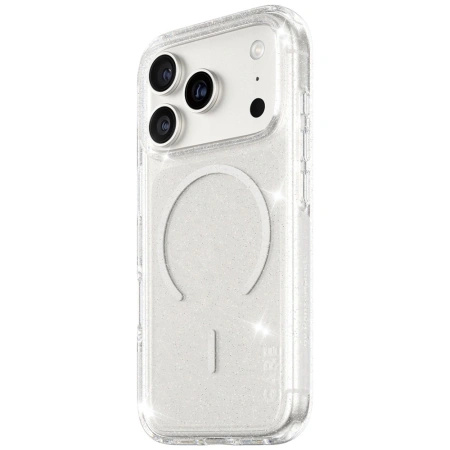 Etui CARE by PanzerGlass Flagship Urban Explorer w. White MagSafe na iPhone 17 Pro - przezroczysto-brokatowe