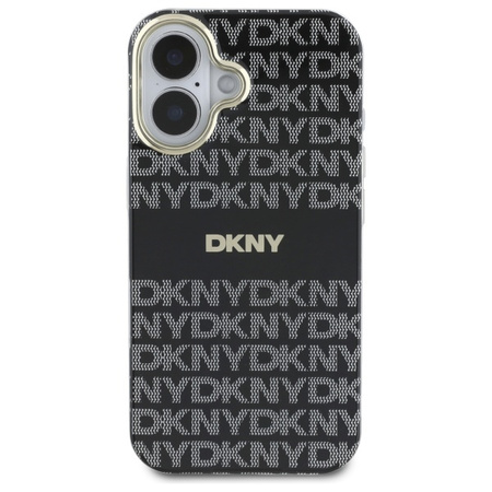 DKNY ETUI DO IPHONE 16 6.1 HARDCASE Z WZOREM I PASKIEM DLA MIŁOŚNIKÓW STYLU