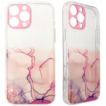 HURTEL MARBLE CASE ETUI DO IPHONE 12 PRO MAX ŻELOWY POKROWIEC ELASTYCZNY