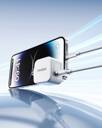INNOSTYLE ŁADOWARKA KABEL USB-C LIGHTNING SZYBKIE ŁADOWANIE DO IPHONE 14 2M