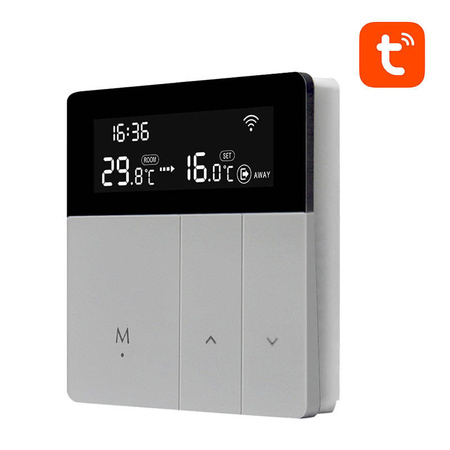 AVATTO TERMOSTAT WIFI DO TUYA PODGRZEWACZ WODY 3A AUTOMATYZACJA STEROWANIA