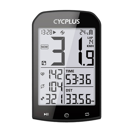 CYCPUS KOMPUTER ROWEROWY M1 DO ANALIZY TRASY Z INTEGRACJĄ STRAVA