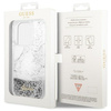 Etui Guess GUHCP14LLCSGSGH na iPhone 14 Pro - białe Liquid Glitter Marble