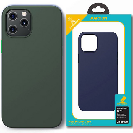 Joyroom Color Series ochronne etui do iPhone 12 Pro Max zielony (JR-BP800)