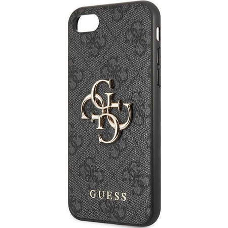 Etui Guess GUHCI84GMGGR na iPhone 7 / 8 / SE 2020 / SE 2022 - szare hardcase 4G Big Metal Logo