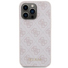 Etui Guess 4G Metal Gold Logo na iPhone 15 Pro Max - różowe