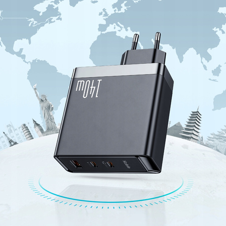 Fast Charger, GaN, Usb-C, Usb, 3 ports, 140W, Mcdodo