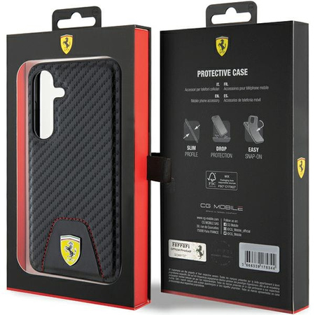 FERRARI ETUI DO SAMSUNG GALAXY S24 S921 HARDCASE ZAWANSOWANA OCHRONA CARBON