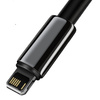 Baseus Tungsten kabel USB - Lightning 2,4 A 2 m czarny (CALWJ-A01)