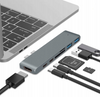 Adapter do komputera CO2, Hub 7w1 do Apple, do MacBook Pro / Air Retina, space gray