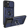 Hybrid Armor Camshield etui iPhone 13 Pro Max pancerny pokrowiec z osłoną na aparat niebieskie