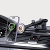 Uchwyt samochodowy Dudao F12MAX+ z ładowarką bezprzewodową 15W kompatybilny z Magsafe - czarny