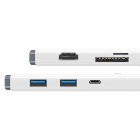 BASEUS LITE SERIES HUB USB C 2X USB 3.0 PD HDMI 1.4 SD TF DO LAPTOP TELEFON