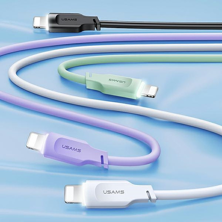 USAMS KABEL DO LIGHTNING 1,2M 2,4A DO IPHONE 12 13 14 Z FUNKCJĄ FAST