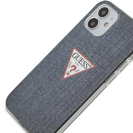Guess GUHCP12SPCUJULDB iPhone 12 mini 5,4" granatowy/dark blue hardcase Jeans Collection