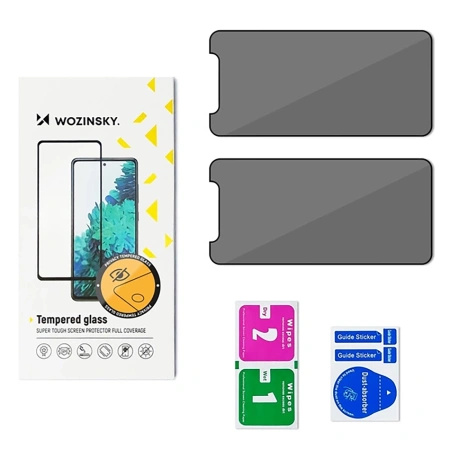 WOZINSKY SZKŁO HARTOWANE PRIVACY GLASS DO XIAOMI POCO M7 2-PAK PRYWATNOŚĆ