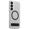 Etui CARE by PanzerGlass Feature Black Kickstand & QI do Samsung Galaxy S25+ - przezroczysty