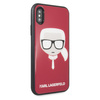 KARL LAGERFELD ETUI HARDCASE DO IPHONE X XS ICONIC GLITTER KARLS HEAD