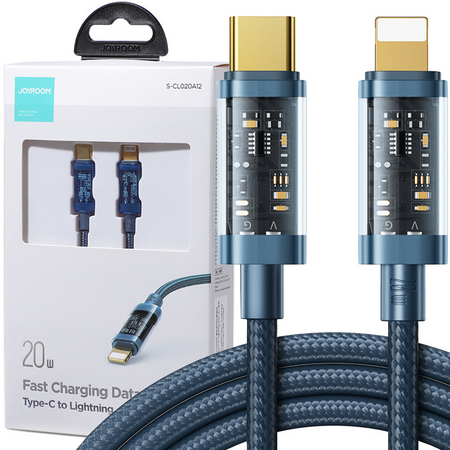 Joyroom kabel przewód USB Typ C - Lightning PD 20W 1.2m niebieski (S-CL020A12-blue)