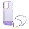 Guess GUHCP14LHGCOHU iPhone 14 Pro 6,1" fioletowy/purple hardcase Translucent Pearl Strap