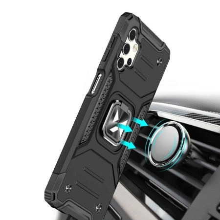 WOZINSKY ETUI POKROWIEC RING ARMOR DO SAMSUNG GALAXY A73 PANCERNE HYBRYDOWE