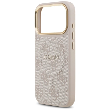 GUESS ETUI 4G PU CLASSIC LOGO MAGSAFE DO IPHONE 17 PRO CASE LUKSUSOWE