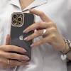HURTEL ETUI CASE POKROWIEC ŻELOWY DO IPHONE 12 PRO ZE ZŁOTĄ RAMKĄ FASHION
