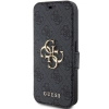 Etui Guess 4G Metal Logo na iPhone 15 Pro - szare