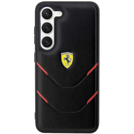 Etui Ferrari FEHCS23MPBAK S23+ S916 - czarne Hot Stamp Lines