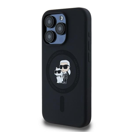 KARL LAGERFELD POKROWIEC HARDCASE SILIKONOWY DO IPHONE 15 PRO Z DO MAGSAFE