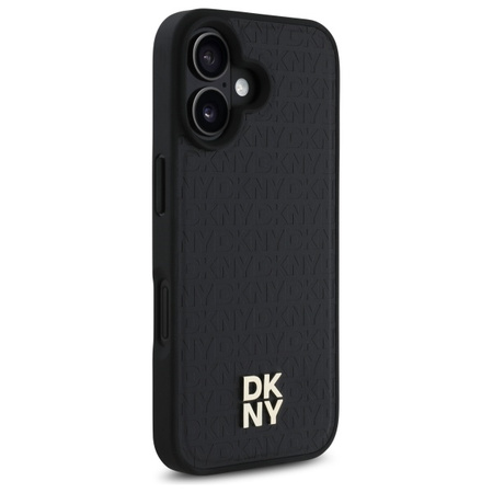 DKNY ETUI HARDCASE DO IPHONE 16 6.1 DO MAGSAFE REPEAT LOGO PATTERN DESIGN