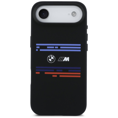 Etui BMW M Silicon Horizontal Line       MagSafe do iPhone Air czarny