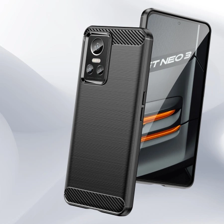HURTEL ETUI CARBON CASE DO REALME GT NEO 3 SILIKONOWY POKROWIEC ELASTYCZNY