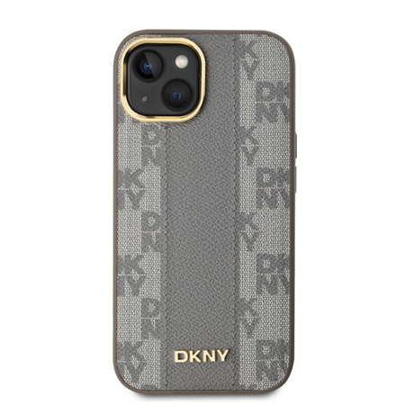DKNY ETUI HARDCASE DO IPHONE 14 6.1 DO MAGSAFE Z WZOREM SKÓRZANYM CHECKERED