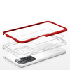 Clear 3in1 etui do Xiaomi Redmi 10 żelowy pokrowiec z ramką czerwony