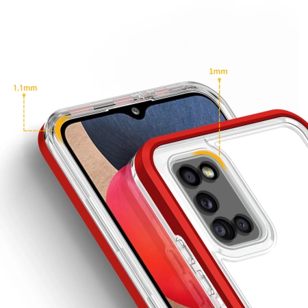 HURTEL ETUI 3IN1 POKROWIEC DO SAMSUNG GALAXY A03S Z RAMKĄ PRZEZROCZYSTE