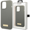 Guess GUHMP13XSPLG iPhone 13 Pro Max 6,7" szary/grey hard case Silicone Logo Plate MagSafe