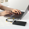 Ugreen kątowy kabel przewód USB Typ C - USB Typ C Power Delivery 60 W 20 V 3 A 1 m czarno-szary (US255 50123)