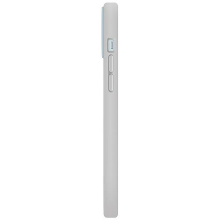 UNIQ etui Lino Hue iPhone 15 6.1" Magclick Charging jasnoszary/chalk grey
